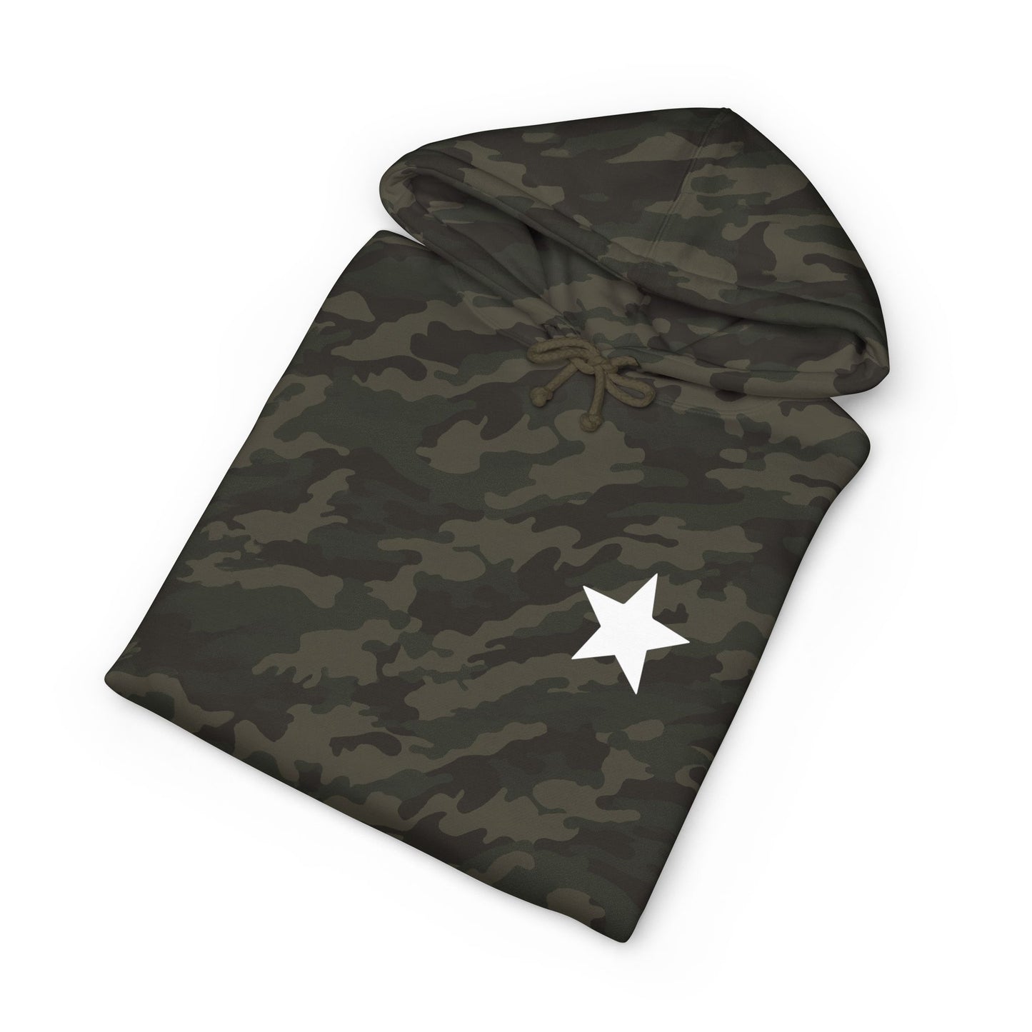 Horse lucky girl Hoodie — Vintage Gray Allover Camo Pullover