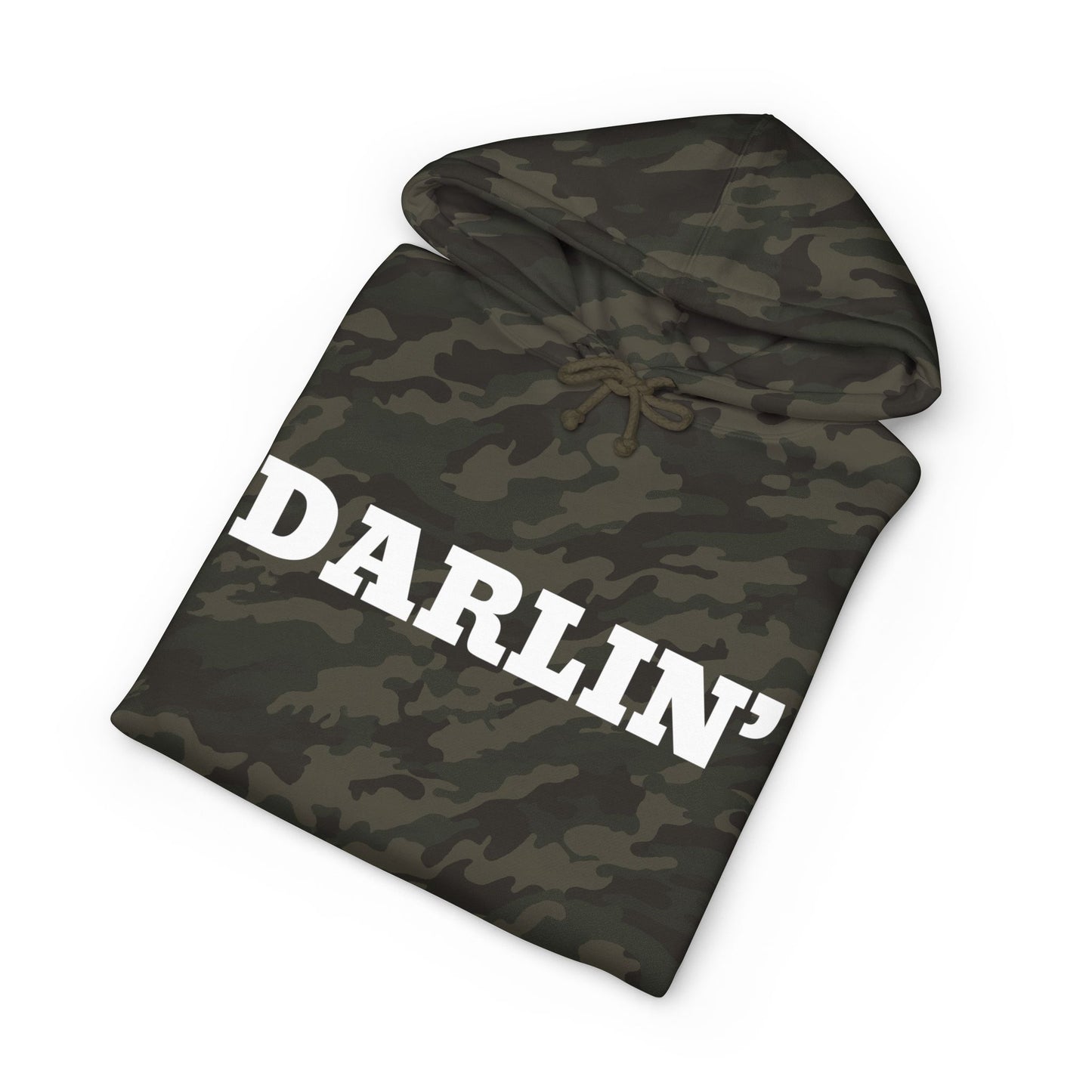 Copy of Hey Cowboy Hoodie — Vintage Gray Allover Camo Pullover