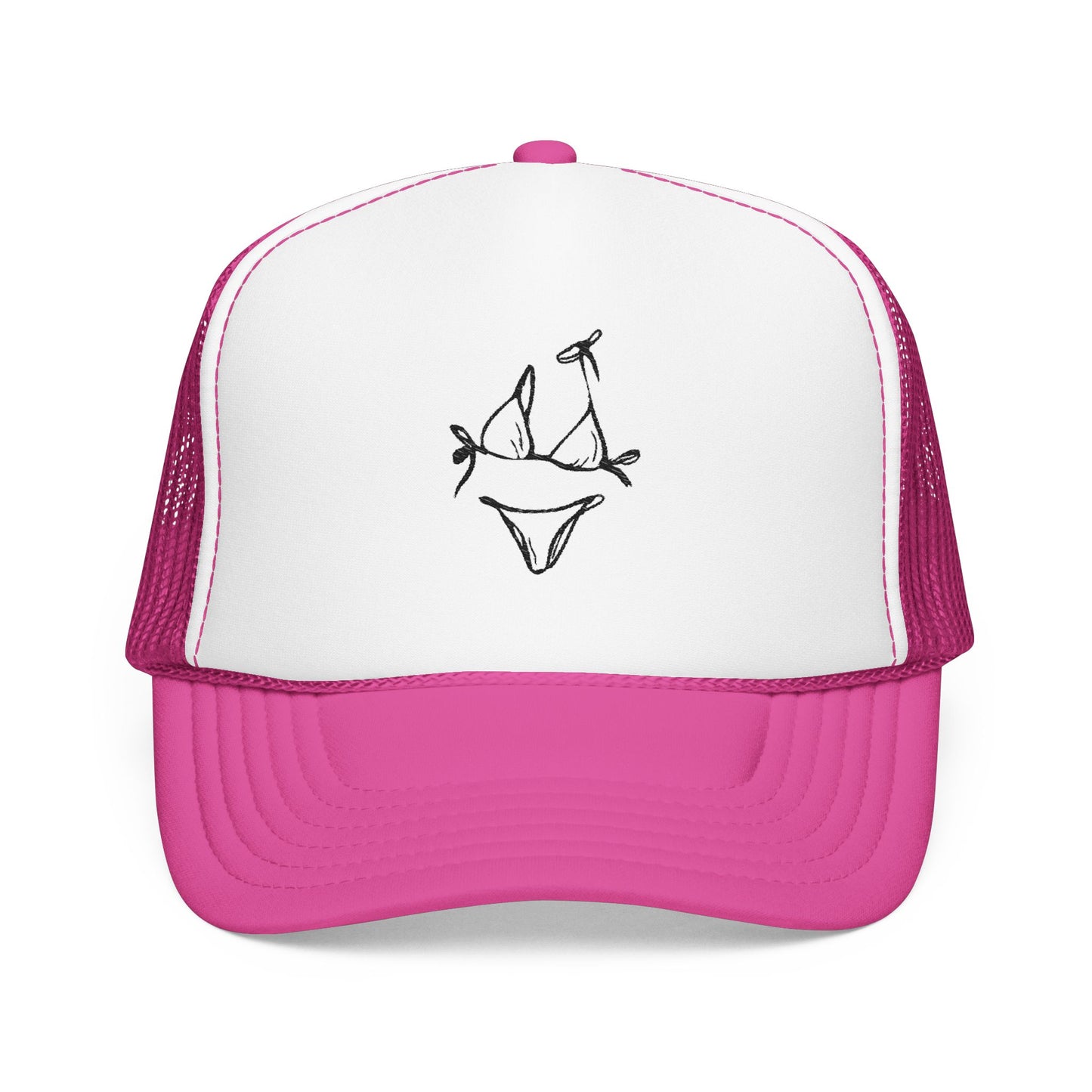 Black and white bikini— Logo Foam Mesh Cap