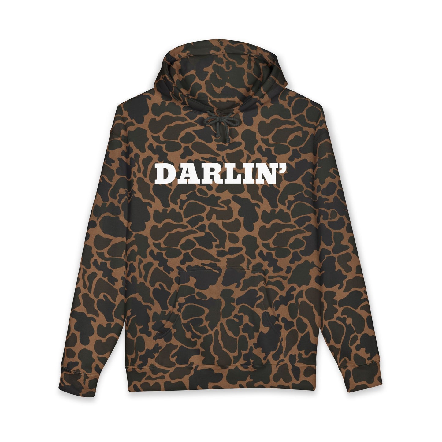 Copy of Hey Cowboy Hoodie — Vintage Gray Allover Camo Pullover