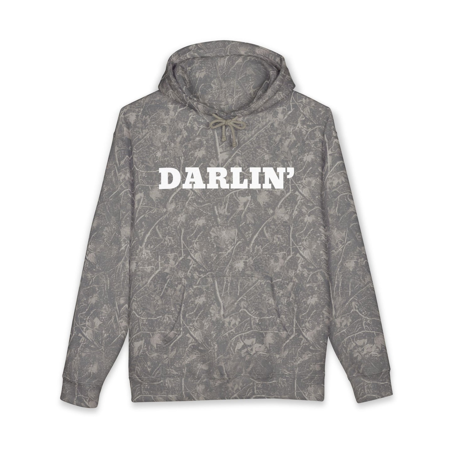 Copy of Hey Cowboy Hoodie — Vintage Gray Allover Camo Pullover