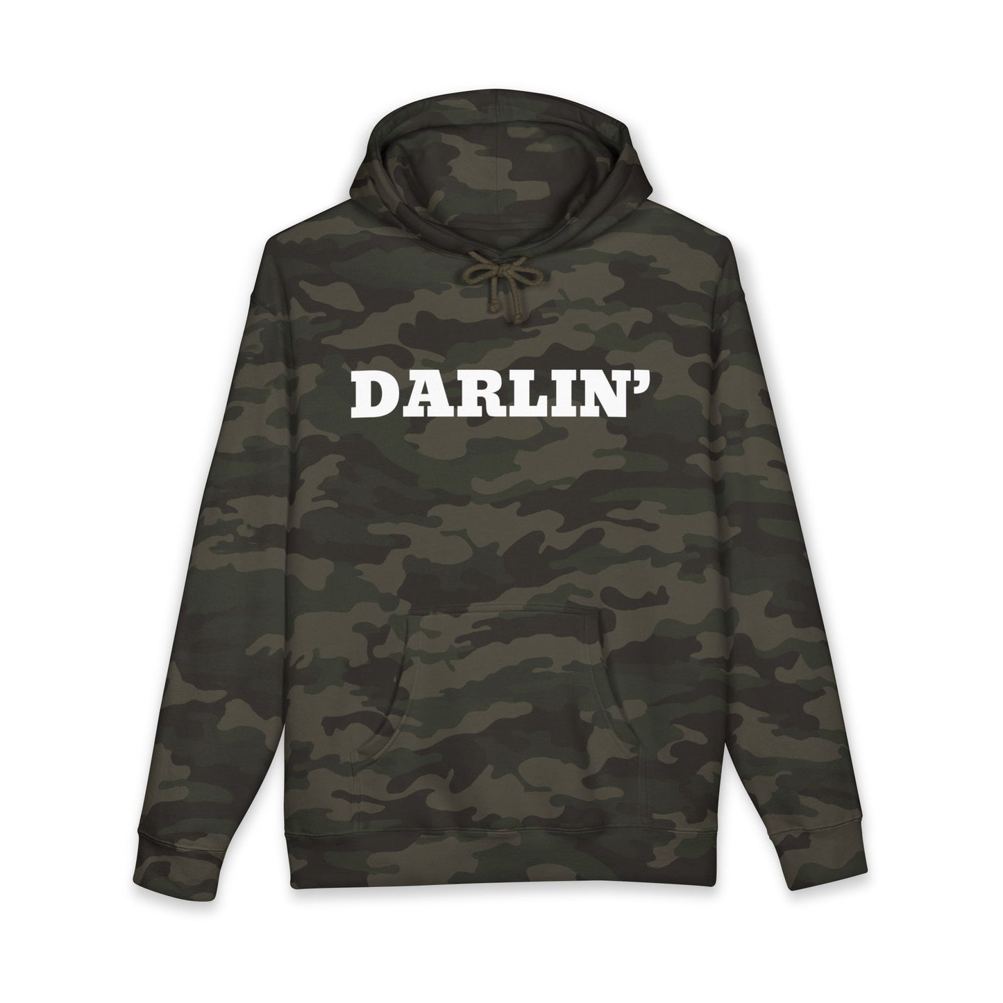 Copy of Hey Cowboy Hoodie — Vintage Gray Allover Camo Pullover