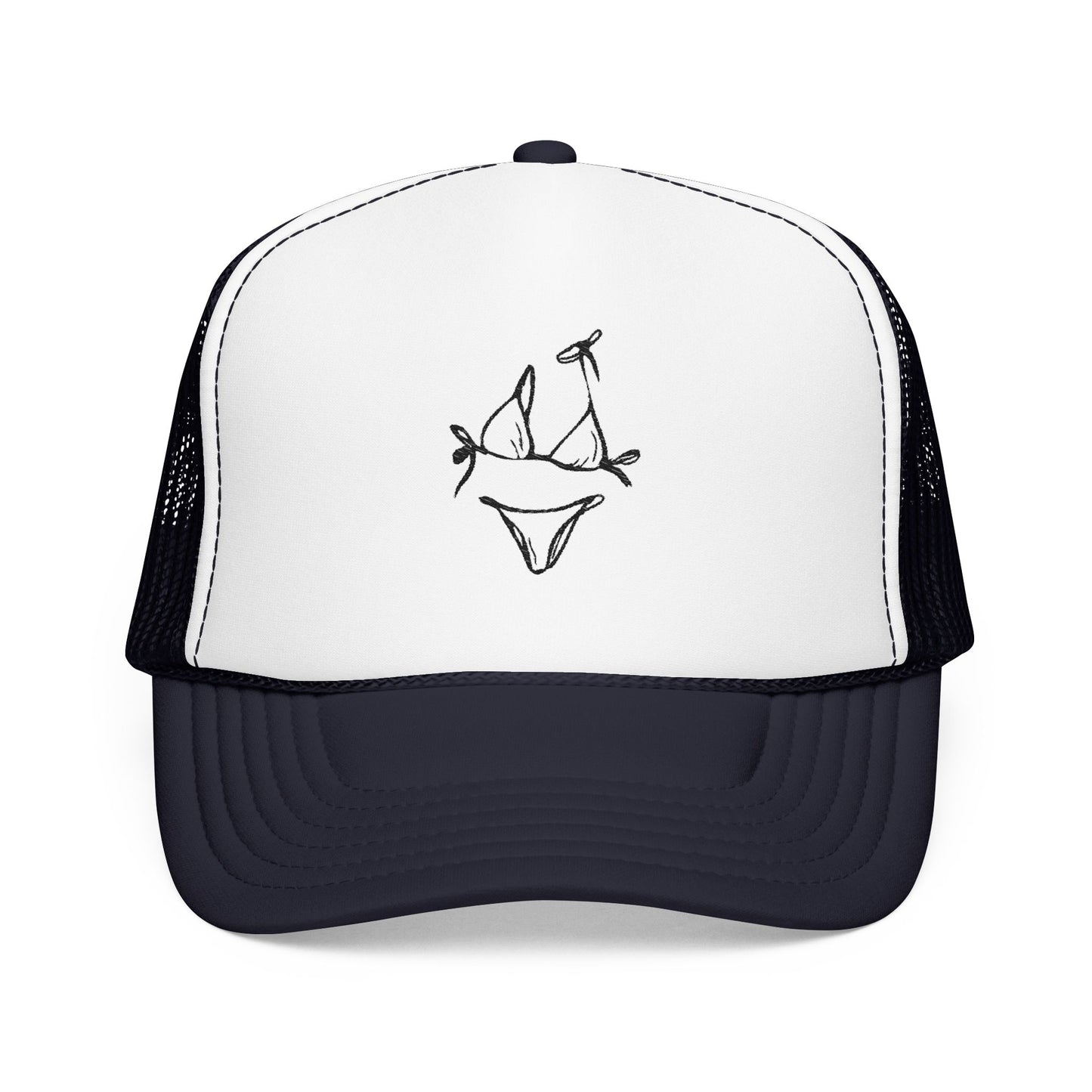 Black and white bikini— Logo Foam Mesh Cap