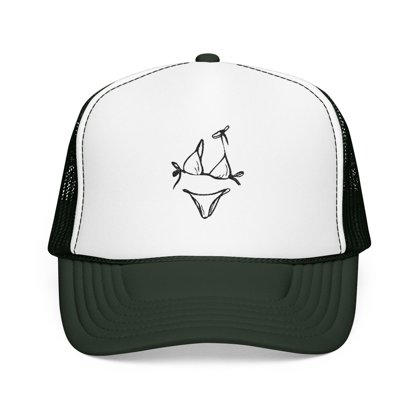 Black and white bikini— Logo Foam Mesh Cap