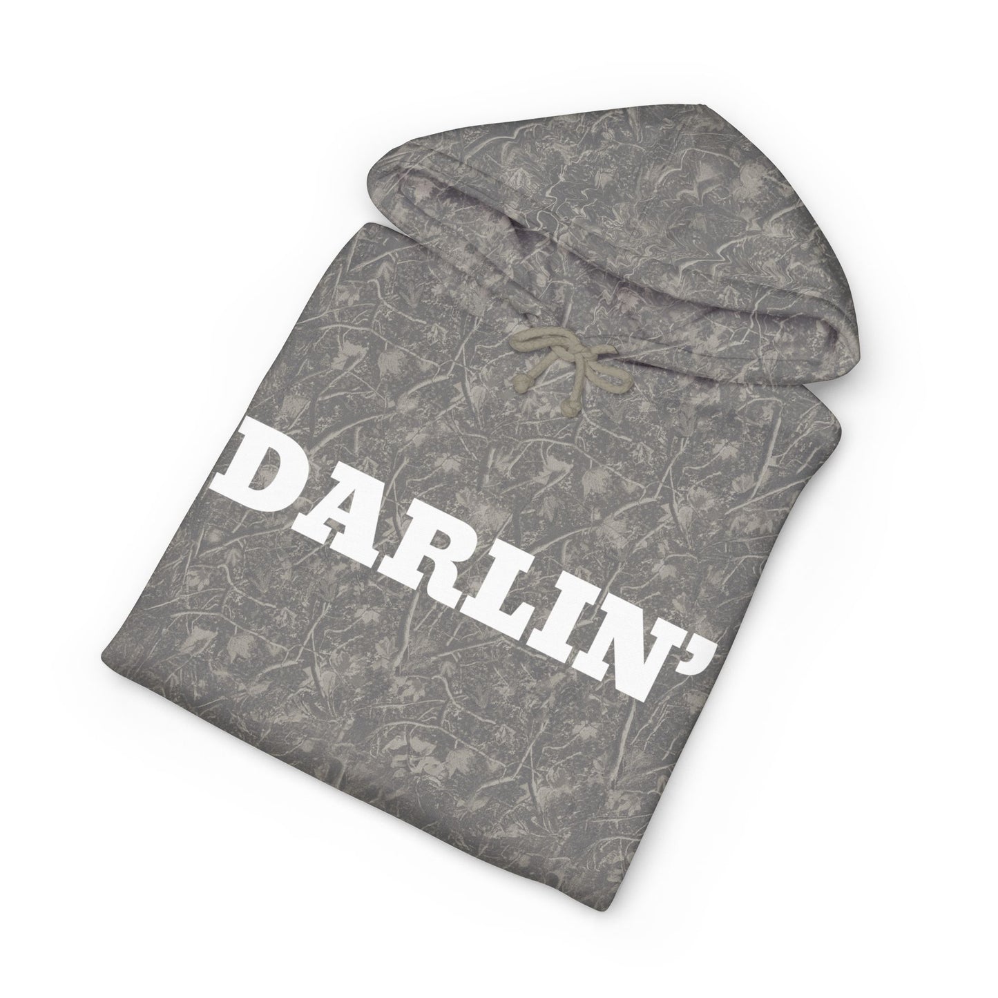 Copy of Hey Cowboy Hoodie — Vintage Gray Allover Camo Pullover