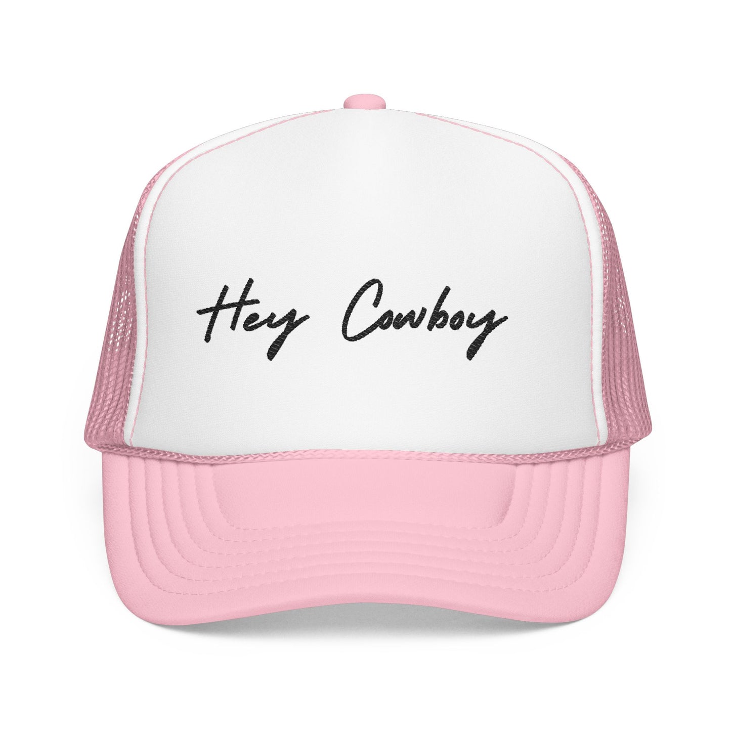 Hey Cowboy— Logo Foam Mesh Cap