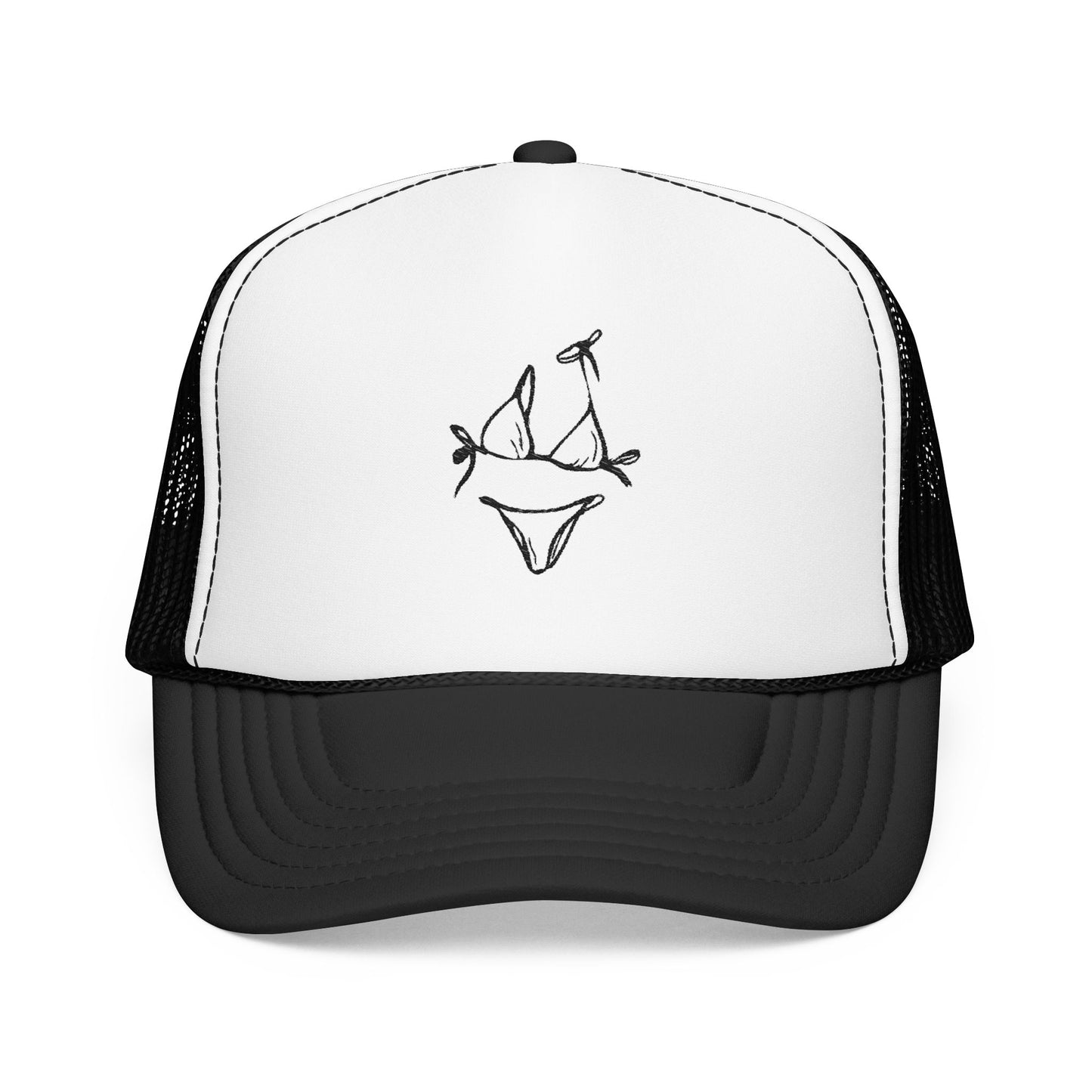 Black and white bikini— Logo Foam Mesh Cap