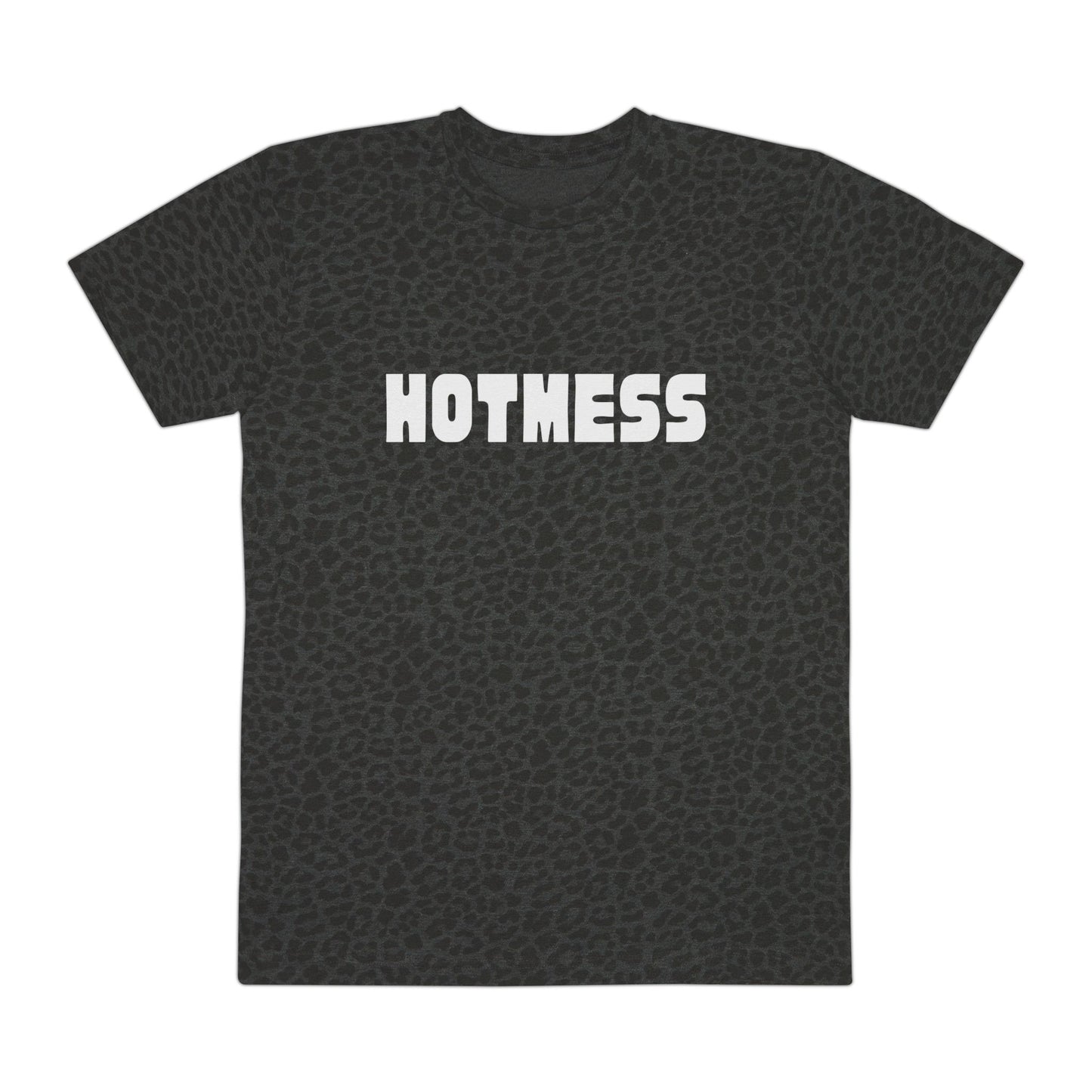HOT MESS Leopard Tee — OVERSIZED Graphic Printed T‑Shirt