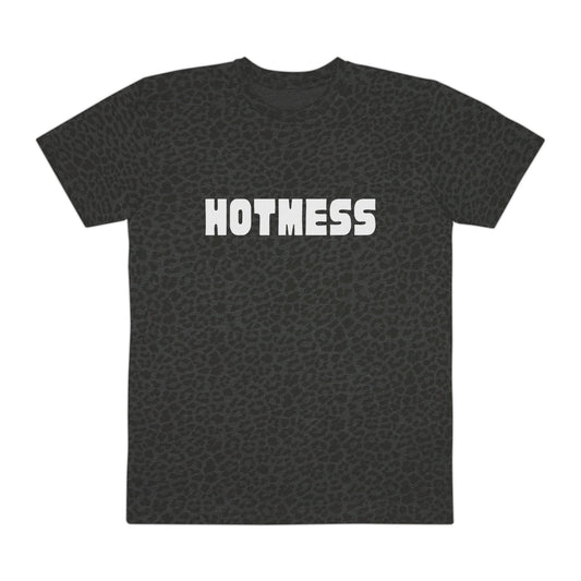 HOT MESS Leopard Tee — OVERSIZED Graphic Printed T‑Shirt