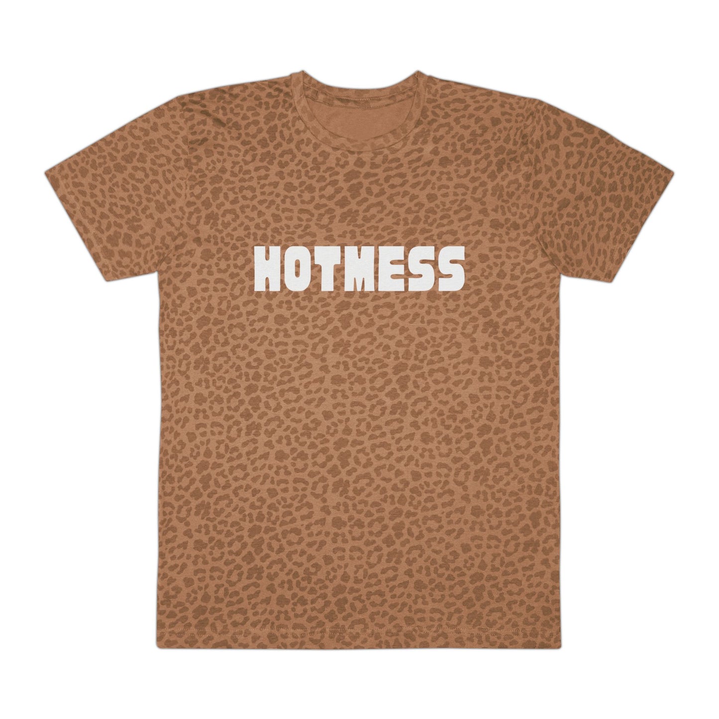 HOT MESS Leopard Tee — OVERSIZED Graphic Printed T‑Shirt